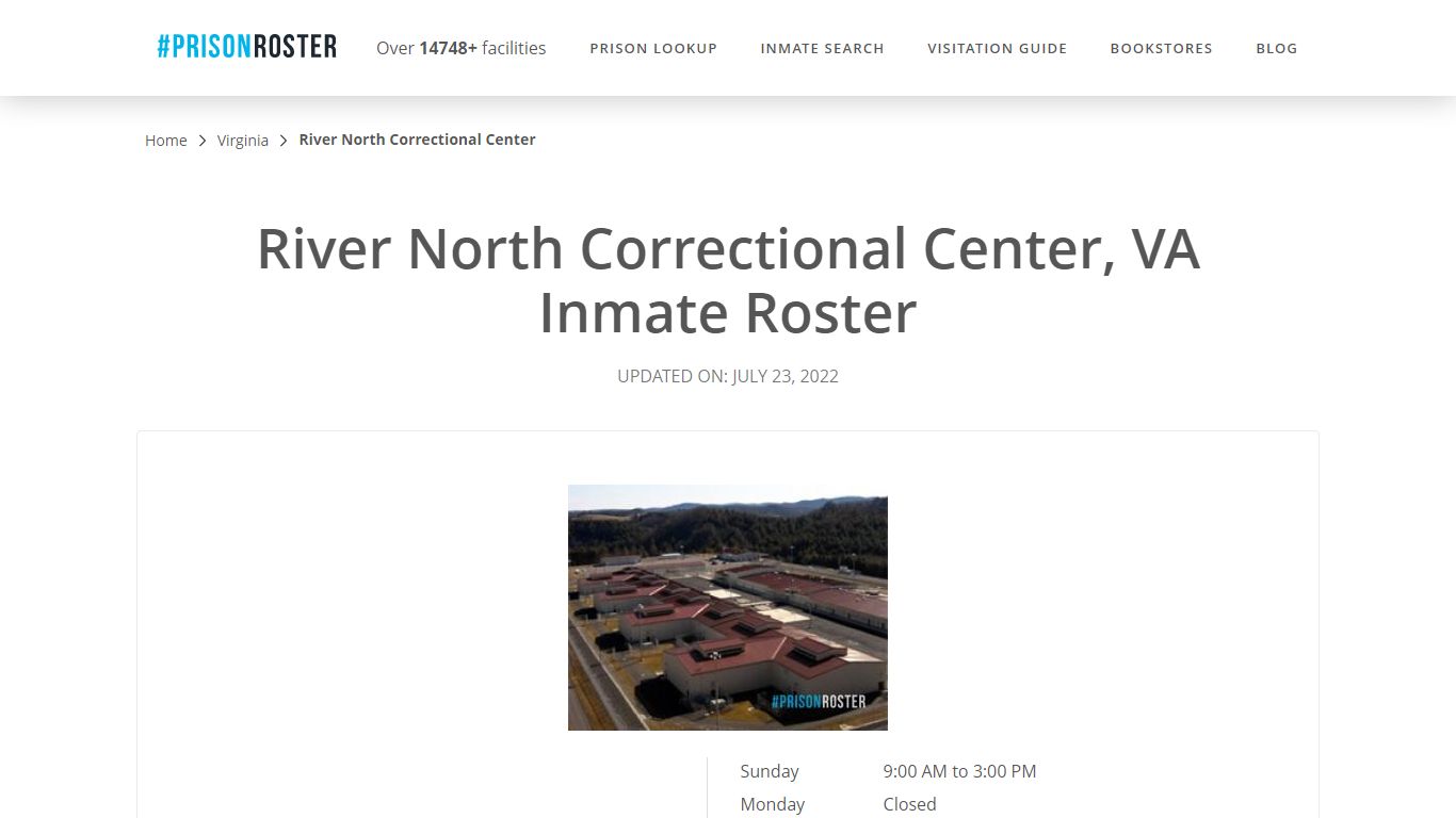 River North Correctional Center, VA Inmate Roster - Prisonroster